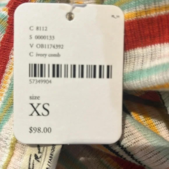 NWT Free People We The Free Beachy Keen top XS​​​ - Picture 8 of 8